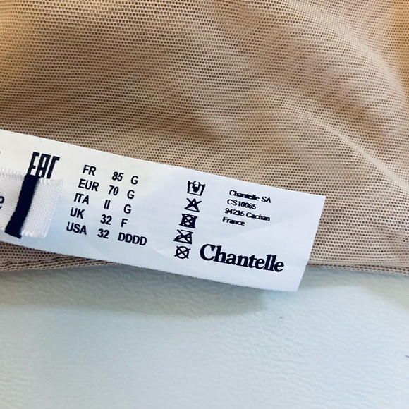 NWT Chantelle G Full Coverage T-Shirt Bra With Smoothing Back 32G 32DDDD - Picture 9 of 12